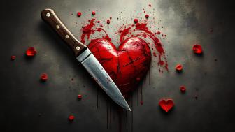 Heart and Blade: Love's Intense Emotion wallpaper