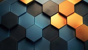Hexagonal Harmony in Digital Artistry wallpaper