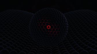 Ethereal Sphere in Vibrant Depths wallpaper