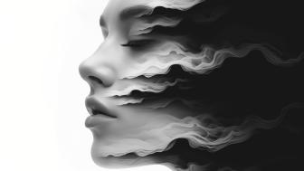 Monochrome Elegance Artificial Intelligence Art wallpaper