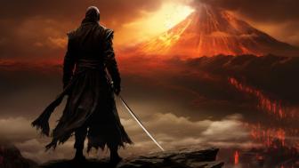 Eruption of the Solitary Ninja Warrior wallpaper