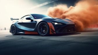 High-Octane Thrill Sports Car AI Art wallpaper