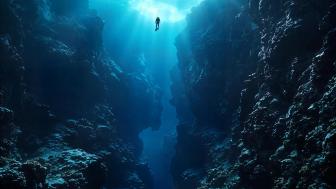 Underwater Adventure in AI-Generated Dive Scene wallpaper