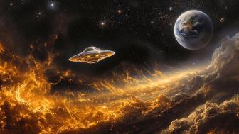 Intergalactic Journey through Cosmic Wonders wallpaper