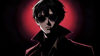 Red and Black Anime Mystique wallpaper