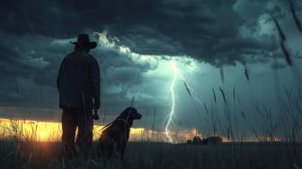 Thunderstruck Countryside Serenity wallpaper