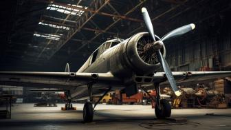 Aviation Marvel in Hangar Splendor wallpaper