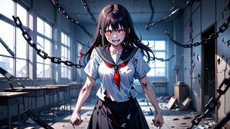 Crazed Schoolgirl wallpaper