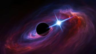 Pulsar vs The Black Hole wallpaper