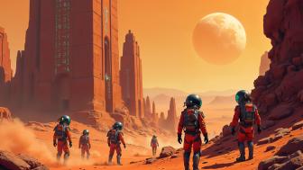 Alien Mars Colony Adventure wallpaper