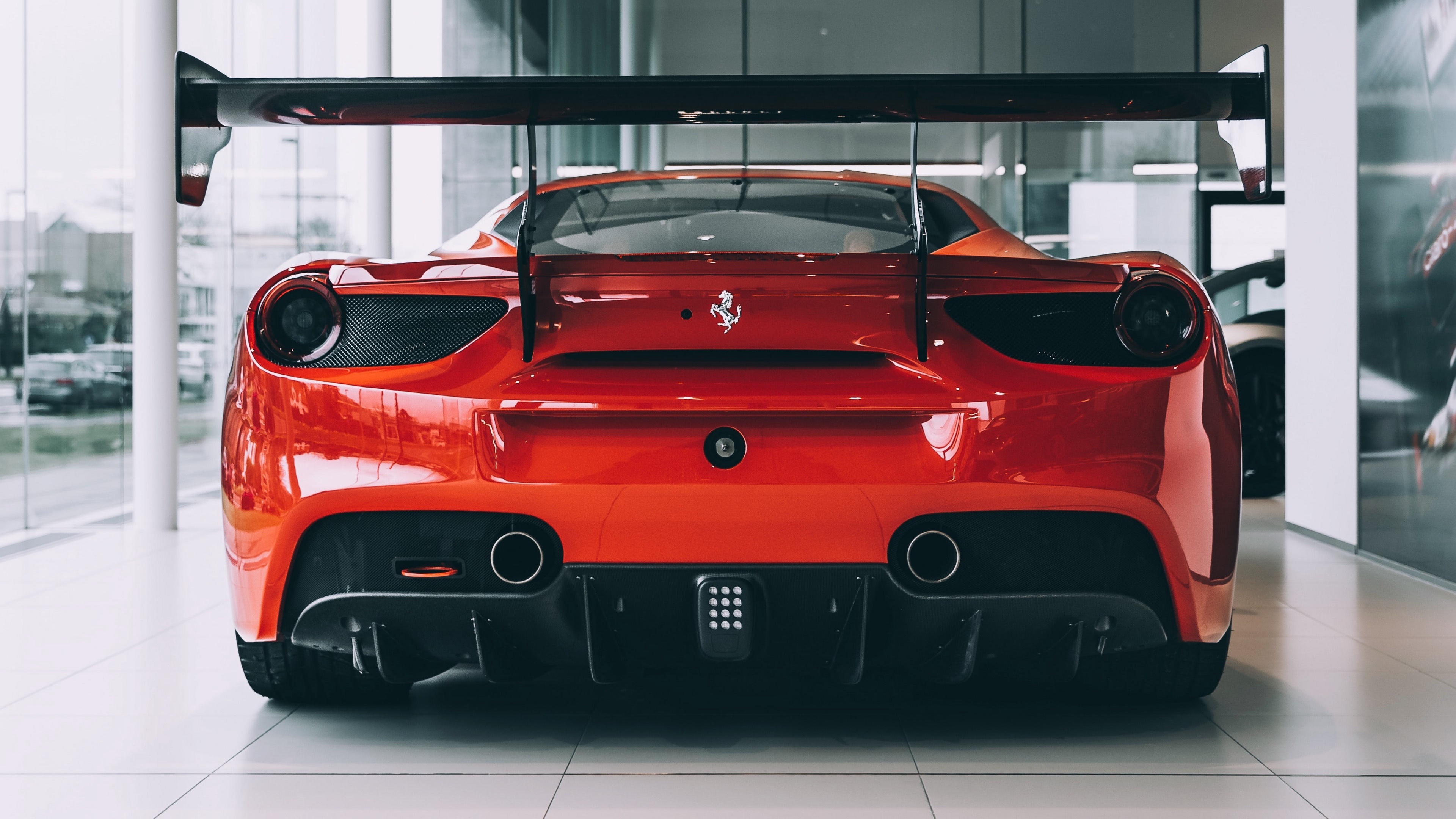 Ferrari 488 Rear View in Stunning 4K - backiee