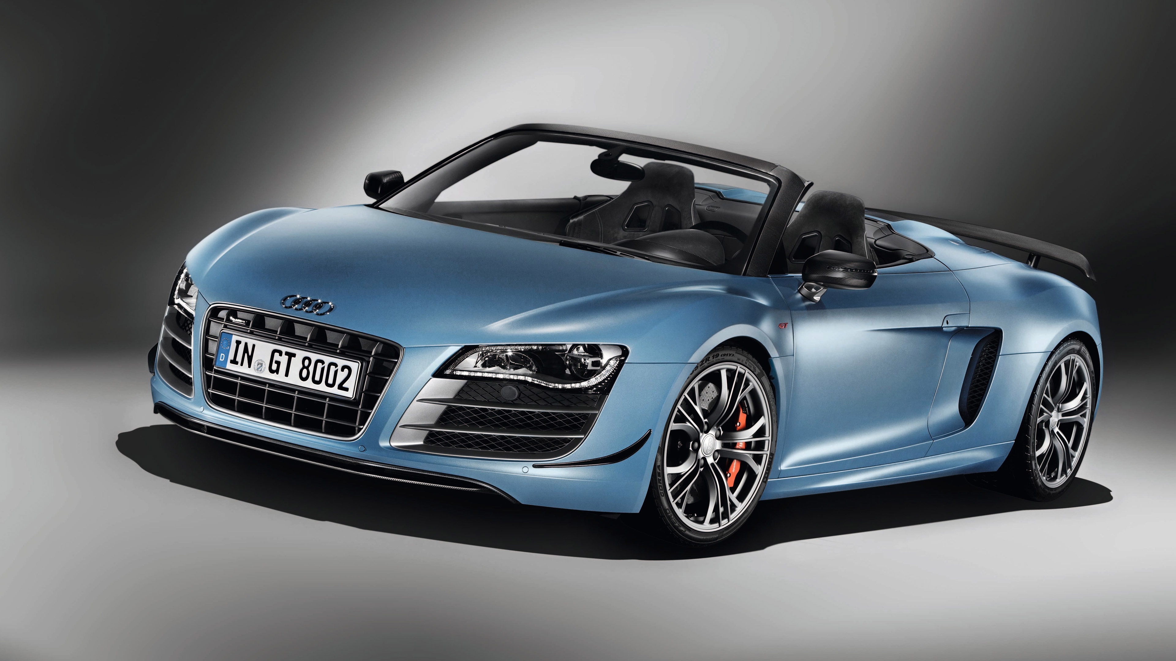 Audi R8 Convertible in Ice Blue - backiee