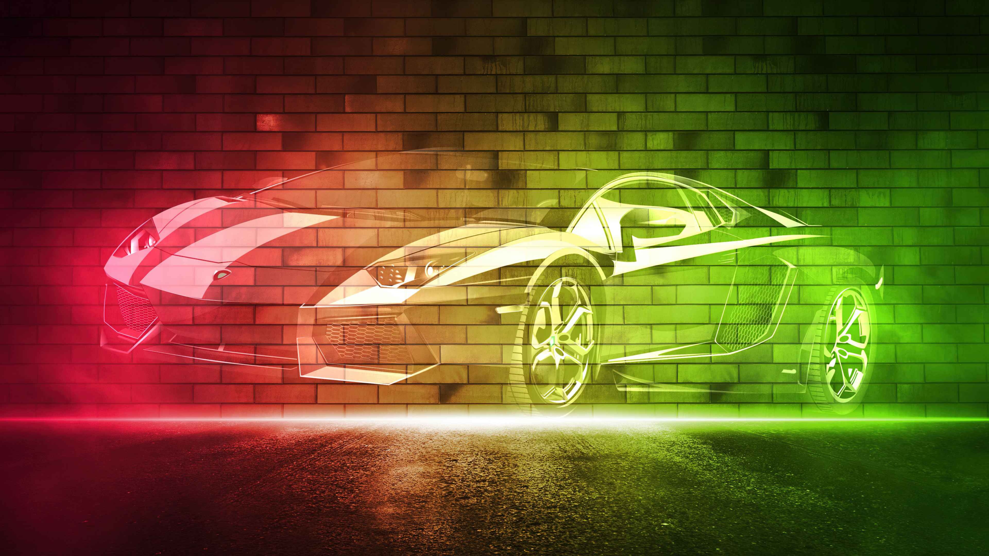 Lamborghini Neon Drift Glow - backiee