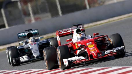 Formula Rivals on the Racetrack wallpaper