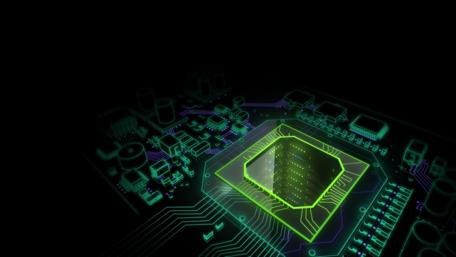 Glowing Circuitry of Modern Computing Power wallpaper