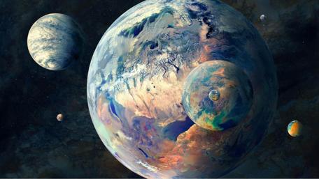 Vivid Planets in Cosmic Harmony wallpaper