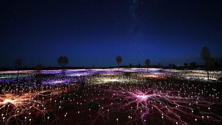 City Lights Under Starry Night Sky wallpaper