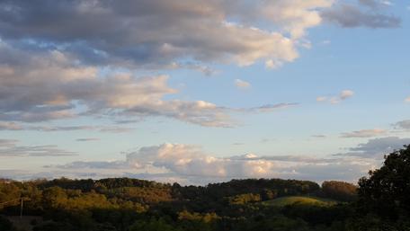 Tranquil Sky Over Rural Landscape wallpaper