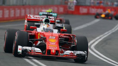 Red Racer in Action wallpaper