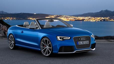 Audi Convertible by the Water at Dusk wallpaper