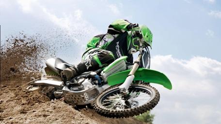 Kawasaki Fury on a Sand Trail wallpaper