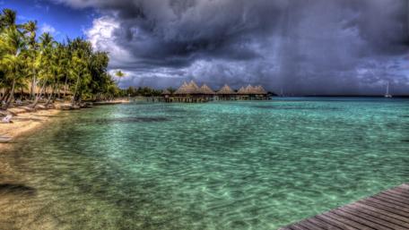 Seaside Serenity Before the Storm wallpaper