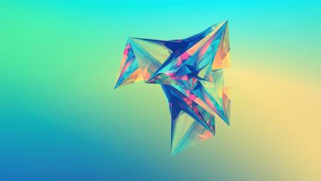 Prismatic Geometric Fusion for Modern Spaces wallpaper