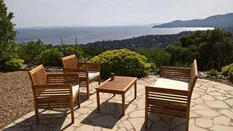 Tranquil Ocean View in St. Tropez wallpaper