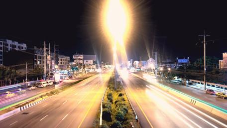 Vibrant City Lights at Night wallpaper