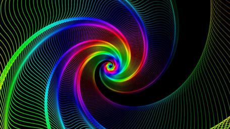 Hypnotic Neon Vortex wallpaper