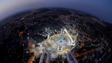 Sacred Night Over the Holy Kaaba wallpaper