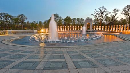 Serenity at the Fountain of Life wallpaper