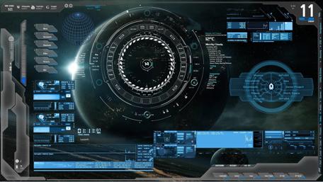 Futuristic Technology Interface Wallpaper wallpaper