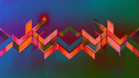 Neon Symphony of Shapes and Colors wallpaper