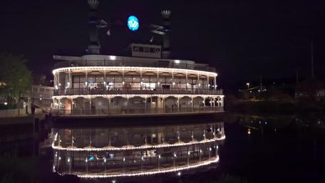 Serene Night at Grand Victoria Casino Boat wallpaper