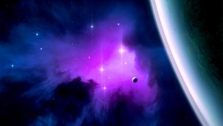 Mystical Cosmos with Vibrant Colors wallpaper