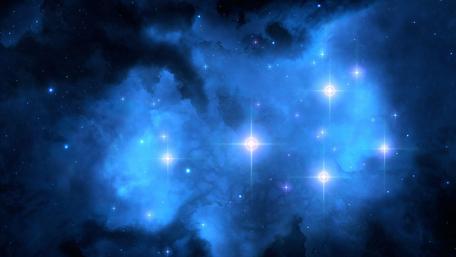 Stellar Symphony in Blue wallpaper