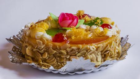 Delightful Fruit Cake Wallpaper wallpaper