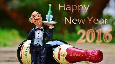 Festive Cheers for 2016 Celebration Wallpaper wallpaper