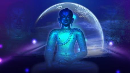 Serenity in Blue and White Hue wallpaper