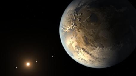 Vibrant Planet in Stunning Space Scene wallpaper