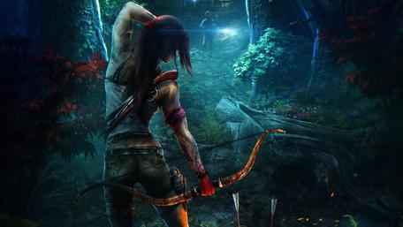 Mystical Archer in Enchanted Forest wallpaper