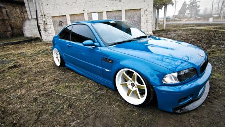 Stunning Blue BMW M3 on Display wallpaper