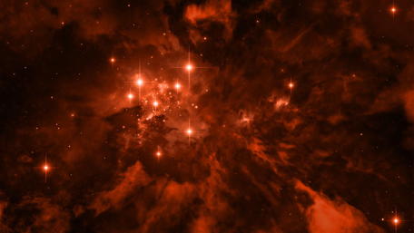 Cosmic Wonders in Fiery Nebulae wallpaper