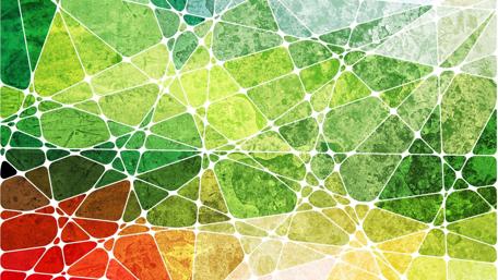 Vibrant Geometric Patterns in Nature Inspired Tones wallpaper