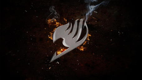 Flaming Fairy Tail Emblem wallpaper