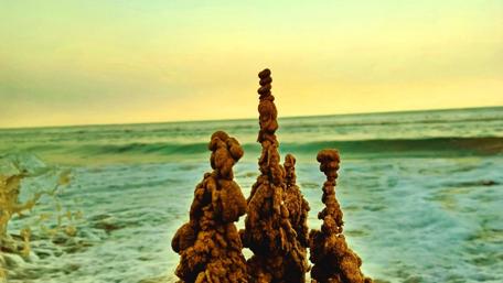 Majestic Coastal Formations at Sunset wallpaper
