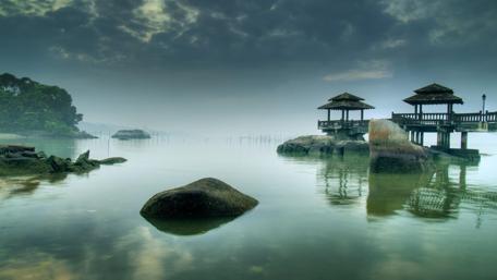 Serenity at the Water's Edge wallpaper