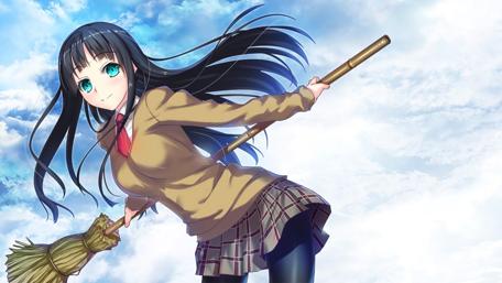 Flying Witch Makoto in the Sky wallpaper