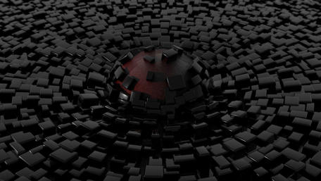 Dark Spiral of Abstract Shapes wallpaper